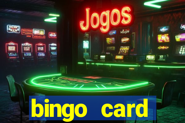 bingo card generator with pictures